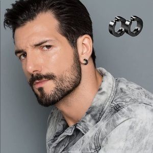 Unisex Magnetic Thick Huggie Hoop Earrings